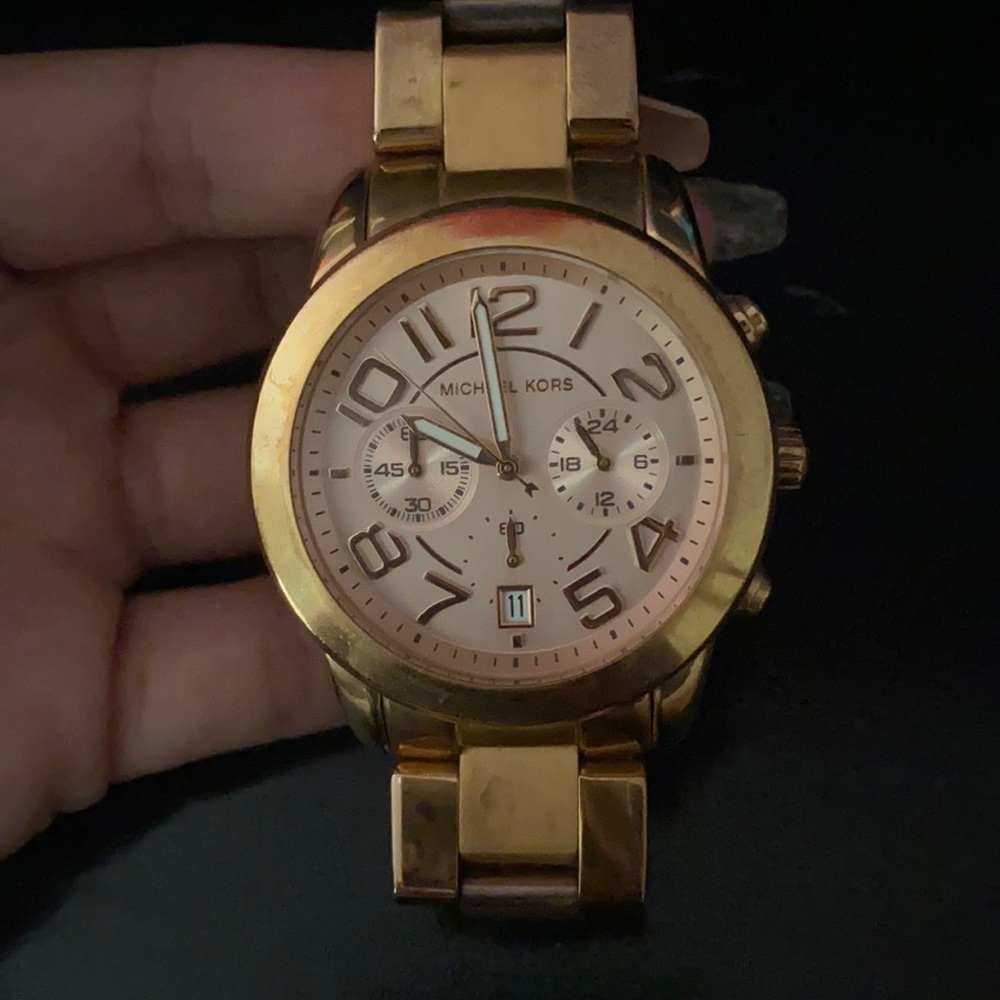 Rose Gold MK watch